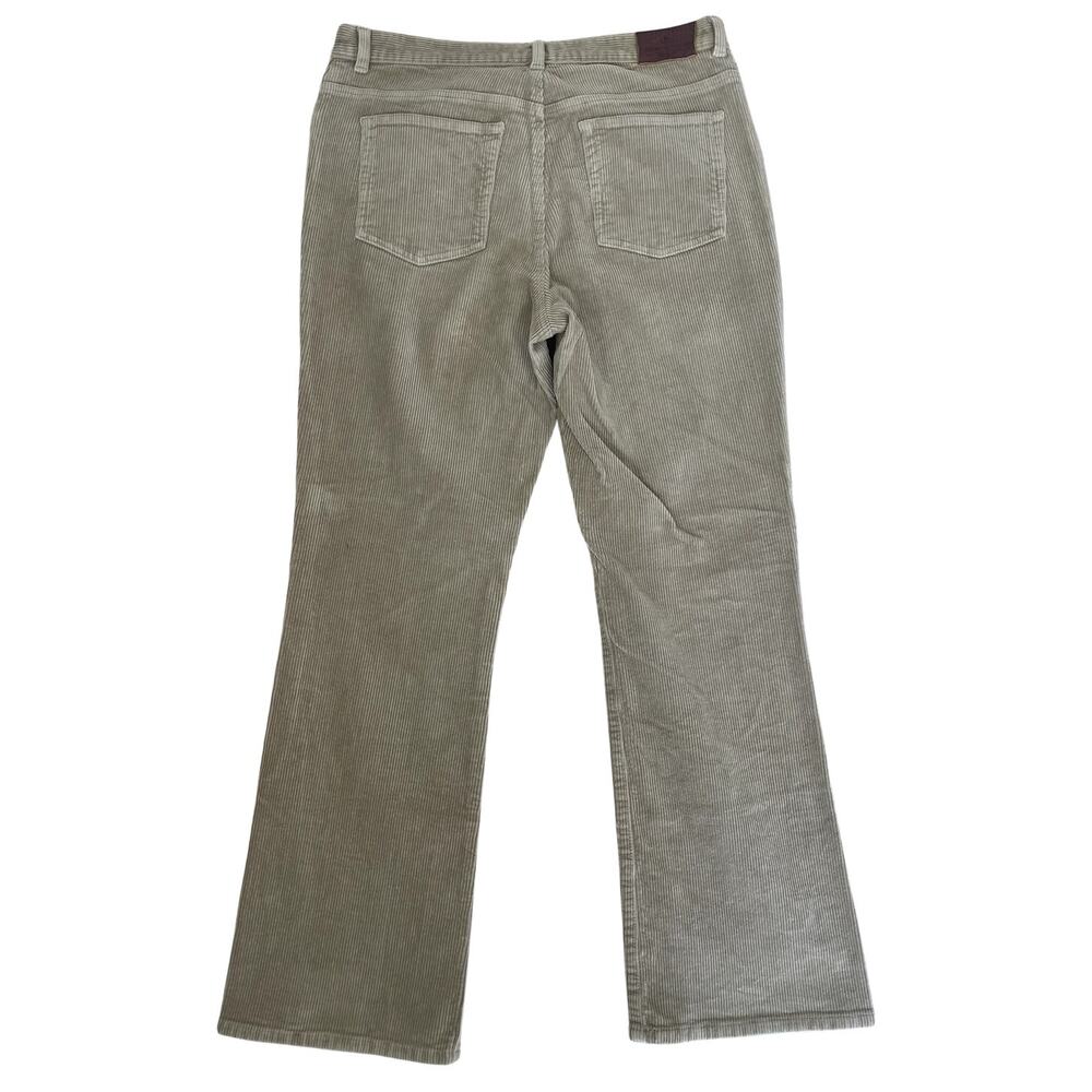 Lauren Jean Co. Corduroy Straight Leg Pants Women's Sz 14 Beige Neutral Classic - Picture 3 of 11